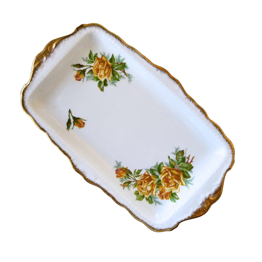 ROYAL ALBERT TEA ROSE SANDWICH SERVING TRAY