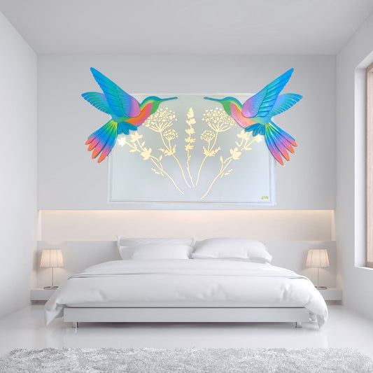 Hummingbird Harmony Illuminating Headboard - Single