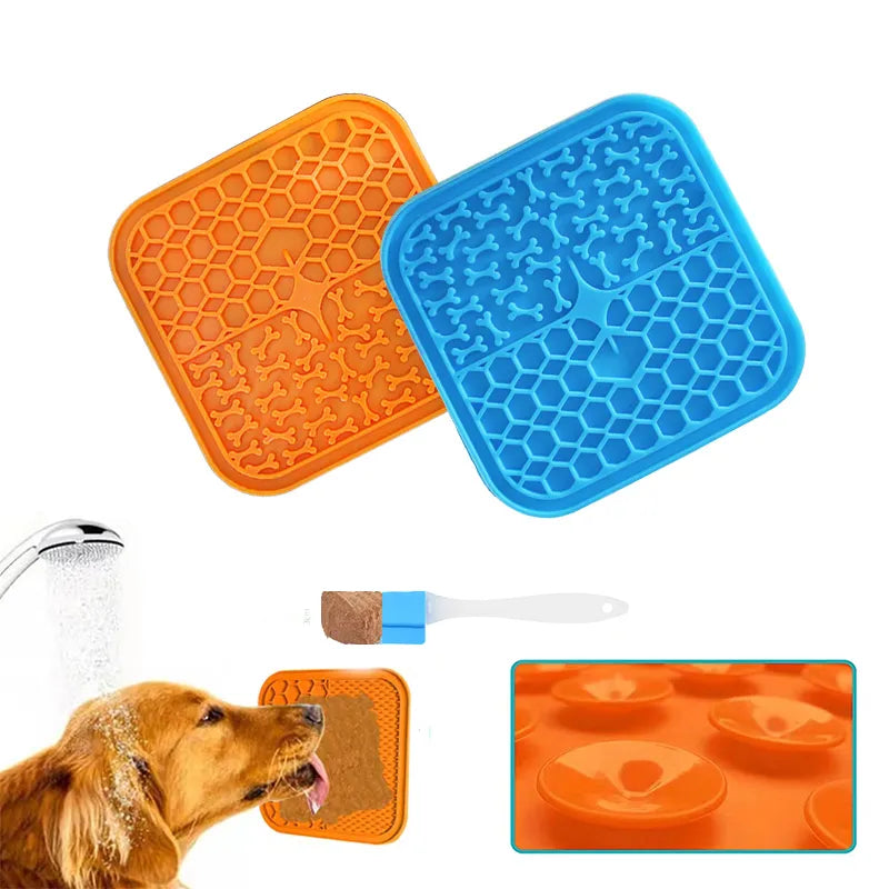 Peanut Butter Lick Pad For Pets: Slow Feeding Mat