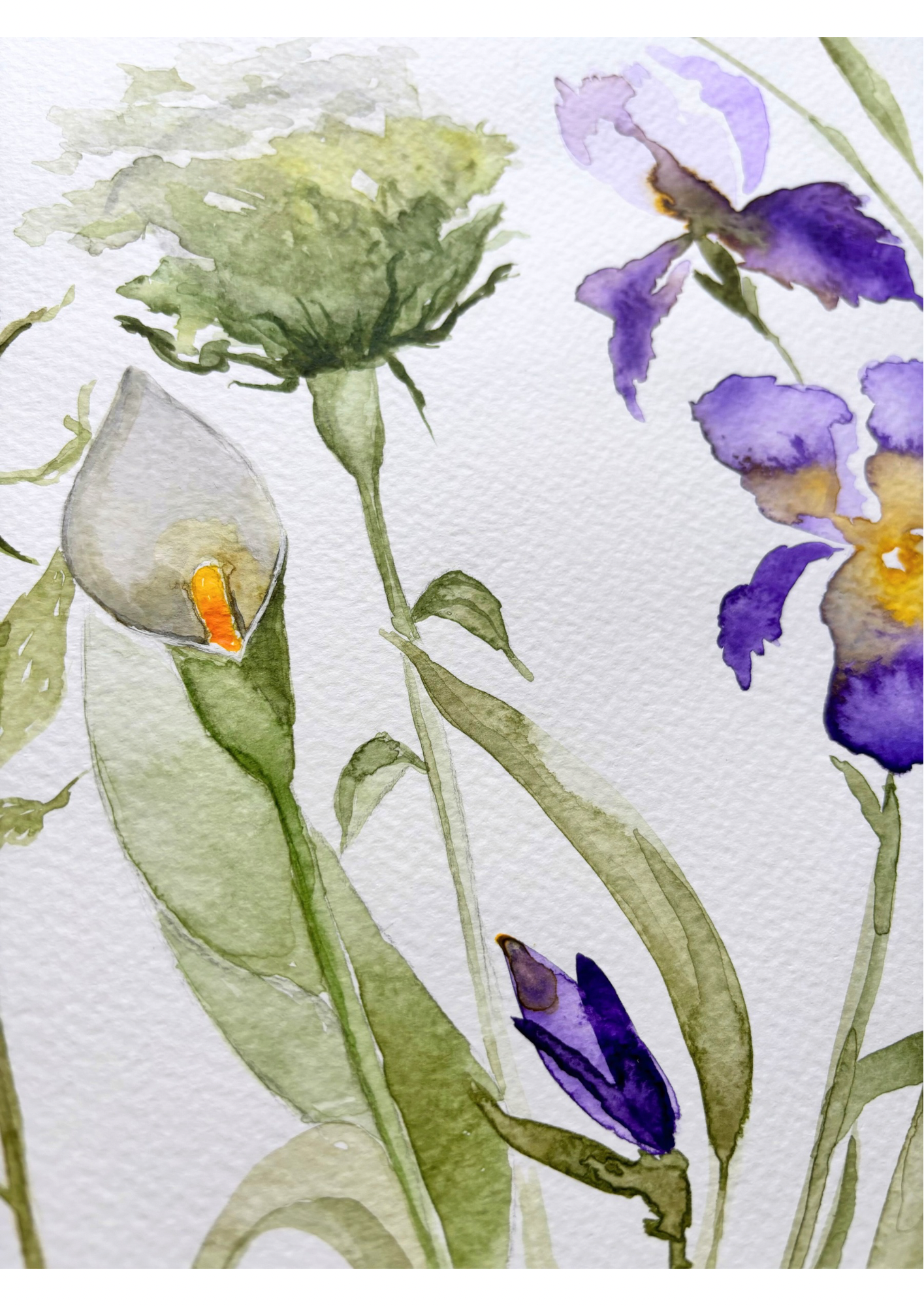 Floral Loose Watercolour Painting