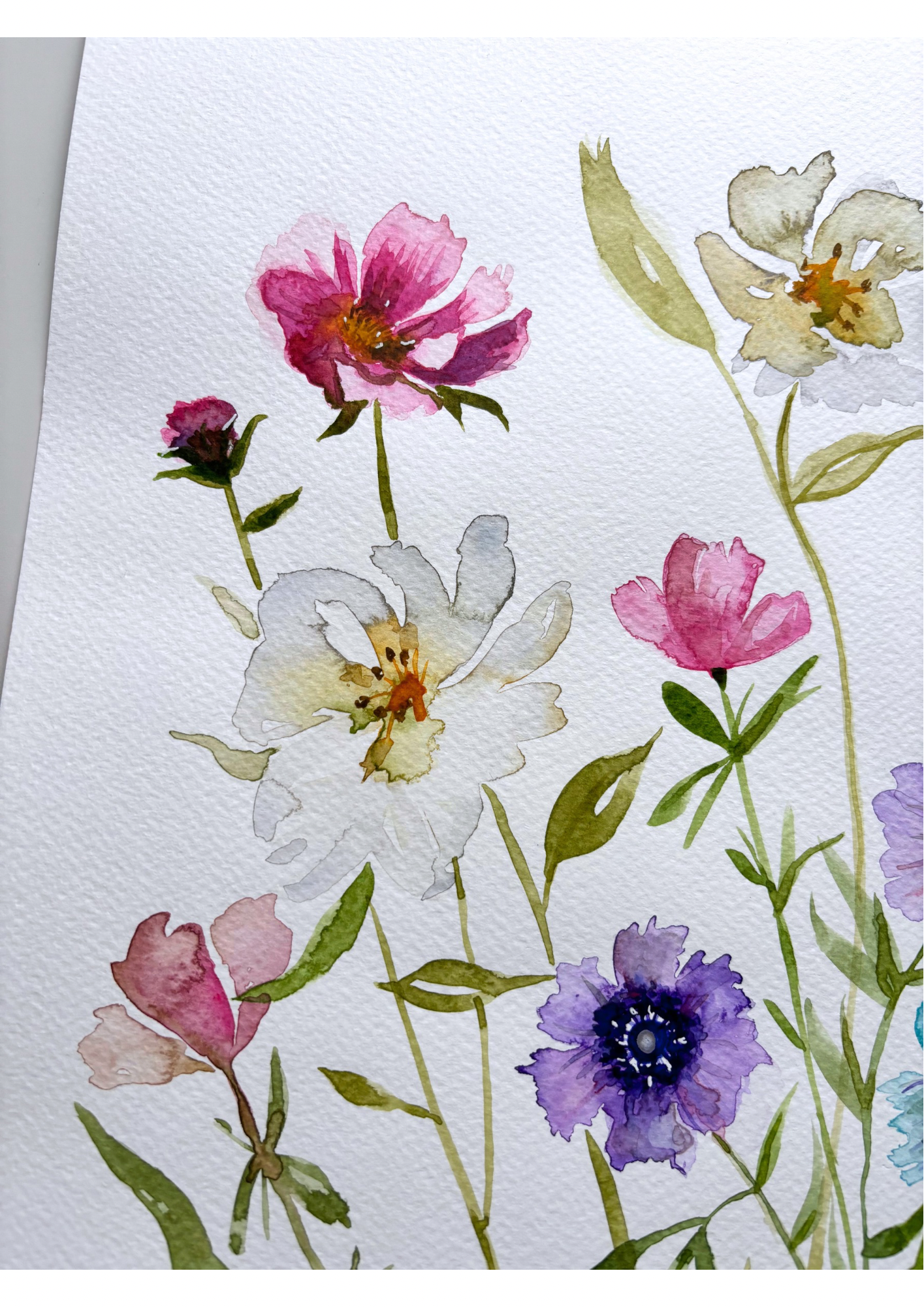 Floral Loose Watercolour Painting