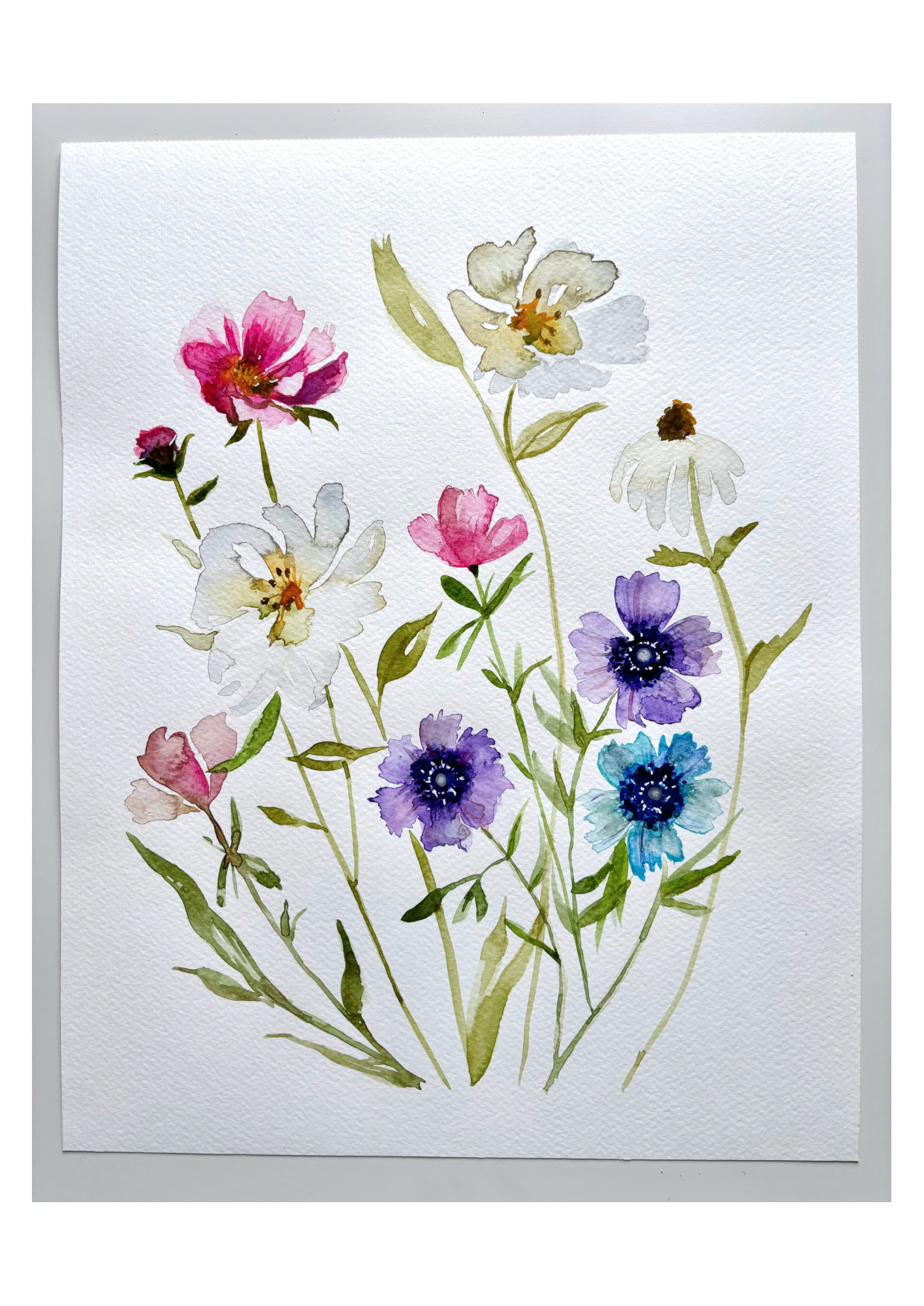 Floral Loose Watercolour Painting